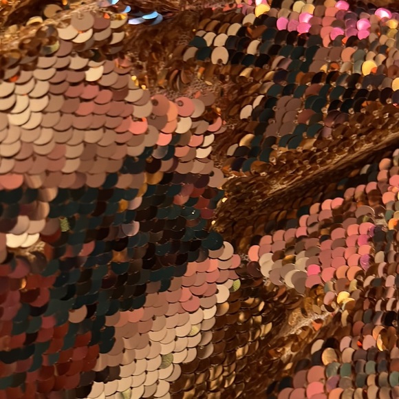 Gold sequin disco bomber jacket - Picture 8 of 8